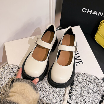 星光坊厚底玛丽珍女鞋新款英伦学院风真皮小皮鞋一字带日系jk单鞋