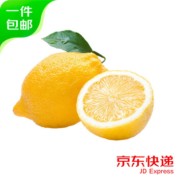 京鲜生 安岳黄柠檬4粒 单果90g+ 生鲜水果 源头直发包邮