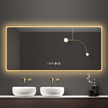 捷陆龙防雾镜子浴室镜卫生间挂墙洗漱台智能壁挂洗手间带灯触摸屏led