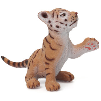 玛奇乐（MECHILE）仿真动物模型儿童玩具摆件动物园认知小北极熊犀牛河马 小老虎