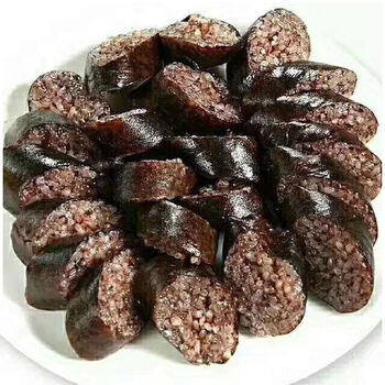 湖南湘西土特产怀化凤凰血粑农家手工自制血肠粑猪血肠糯米血灌肠