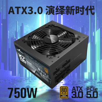 长城（Great Wall）额定750W X7金牌全模电脑电源（ATX3.0标准/原生PCIe5.0接口/漏电监测/全电压/单路12V）