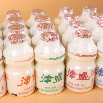 酸奶乳酸菌饮料贵州儿童牛奶饮料津威早餐奶整箱小瓶95ml 津威酸奶150