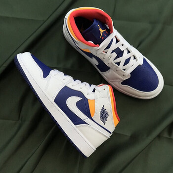 【现货特价】耐克(nike)air jordan aj1男鞋秋季中帮透气休闲轻便耐磨