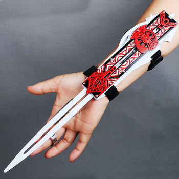 妥大师刺客信条袖剑线控单线控袖剑二段 pla袖箭COSPLAY漫展道具金属大 上色红黑色袖剑【图片 价格 品牌 报价】-京东