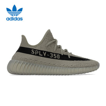 PLUS会员、移动端、京东百亿补贴：adidas 阿迪达斯 YEEZY BOOST 350 V2 经典运动鞋男女 三叶草HQ2059 军绿/黑 42  选大一码