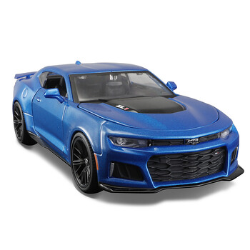 仿真合金跑车静态模型摆件玩具礼品收藏2017雪佛兰科迈罗zl1金属蓝