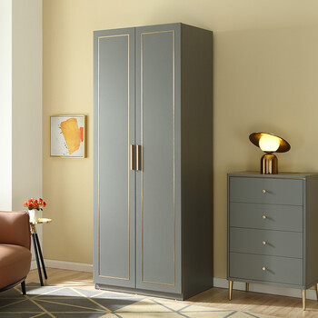 全友家居 衣柜现代轻奢卧室加高衣柜 平开门2门储物衣橱126901 加高二