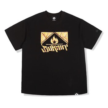 somatoline片logo系列tee:字母印花短袖情侣宽松潮流百搭t恤 树叶迷彩