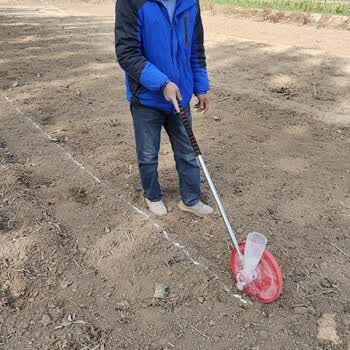 简梓娇雅工地施工撒灰器石灰白灰划线车道路警示线学校操场田径场地画