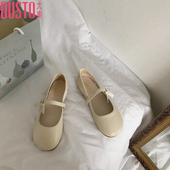 鞋靴>时尚女鞋>女士单鞋>其它女士单鞋>大东>大东浅口单鞋日系森女风