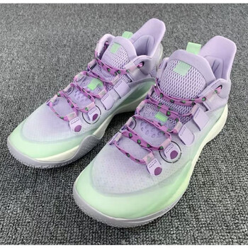 适配音速9 low 星空紫黄扎染草绿腰果花扁平鞋带斜方格水果鞋绳子