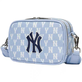 韩国mlb洋基队ny春季牛仔相机包老花洋基队刺绣男女挎包潮流风百搭斜