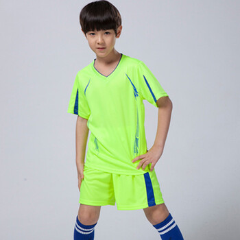 男女童定制短袖比赛足球衣训练队服秋冬四件套运动套装3167绿色28码