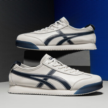 xyoung特步男鞋四季新款时尚牛皮休闲鞋低帮舒适阿甘慢跑鞋百搭运动鞋