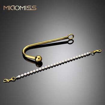 miaomiss后庭肛塞肛勾项圈惩罚驷马道具情趣性用品3cm大号肛钩珍珠链