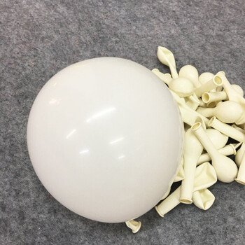 气球马卡龙小号圆形透明空地爆球中球婚礼生日立体爱心卡球白色5寸