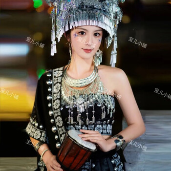 fengedun苗族服饰整套女装成人款少数民族苗疆少女云南贵州旅拍套装
