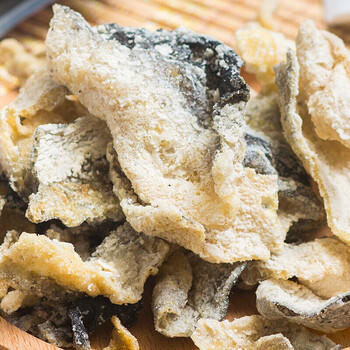 炸鱼皮网红香脆鱼皮香脆即食鱼皮锅巴小零食炸鱼皮60 60g黑椒味