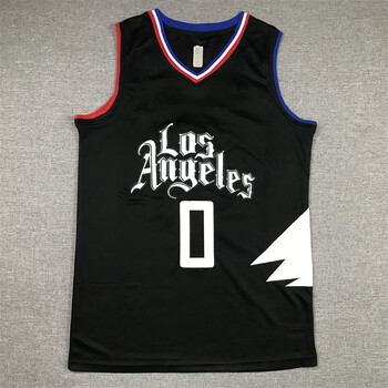 臻畅芬快船队0号维斯布鲁克2号伦纳德13号乔治刺绣球衣篮球服背心