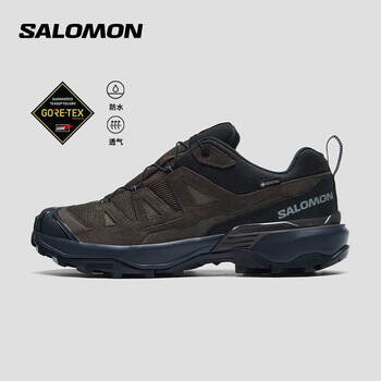 萨洛蒙（Salomon）男款 户外运动防水透气舒适稳定登山徒步鞋 X ULTRA 360 LTR GTX 暗棕色 475712 41 (UK7.5丨 41 1/ 3)