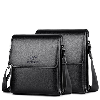 droikangaroo男款单肩包真皮男士包包韩版竖款斜挎休闲时尚背包潮牌大