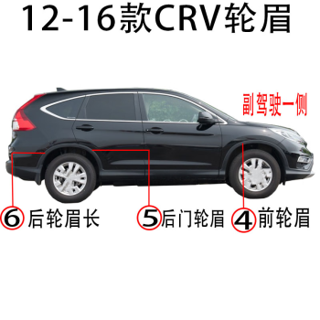 zkhe2012-16款本田crv轮眉 思威车轮装饰轮眉叶子板 1号左前轮眉加厚