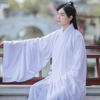 容与【十四周年店庆】如梦霓裳汉服男大袖圆领袍中国
