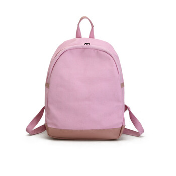 书包女高中学生校园双肩包潮流简约背包c 粉色