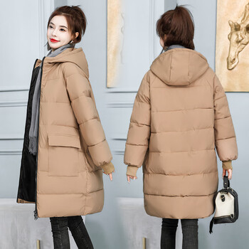 服饰内衣>女装>大码女装>doghc>doghc冬季加肥加大码羽绒服女中长款胖