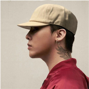 帽子男短帽檐美式复古帽子男短帽檐棒球帽软顶个性寸头帽纯色日系