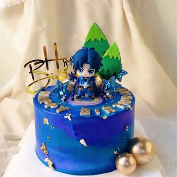 芙滋窝斗罗大陆生日蛋糕创意男童唐三小舞动漫儿童女孩子款全国同城