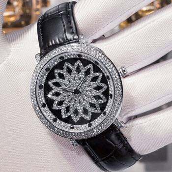 时来运转手表满天星镶钻旋转大表盘抖音网红同款五芒星虫洞概念手表