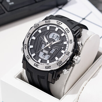 漫威（MARVEL）联名腕表初高中学生手表男防水夜光多功能电子指针双显表生日礼物