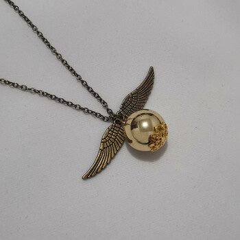 项链周边死亡圣器吊坠福灵剂项链时间转换器生日礼物饰品金色飞贼项链