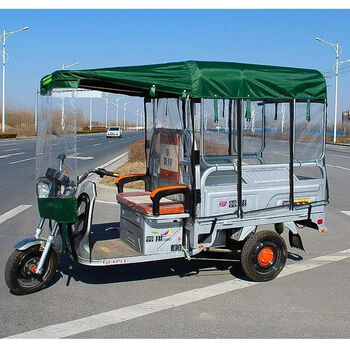 统灿适用于电动三轮车雨棚车篷布冬季全封闭全透明防雨布防水帆布加厚