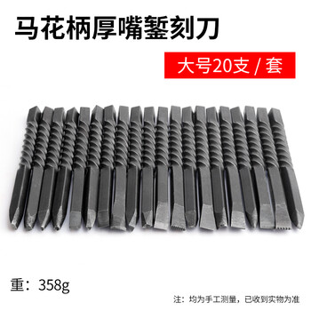 马花柄厚嘴錾刻刀 花錾錾子刻银錾刀花簪暂金手工白银刻花罗纹錾 罗纹