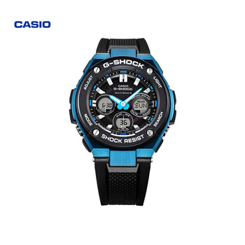 卡西欧casio太阳能运动防水耐摔石英手表男gshockgstw300g1a2pr