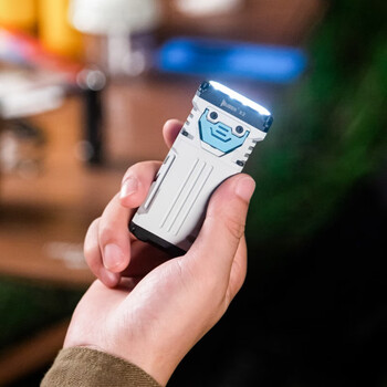 务本（WUBEN）务本X2迷你便携EDC手电筒强光大泛光可充电户外露营小型随身灯 白（高显色-微弧氧化）