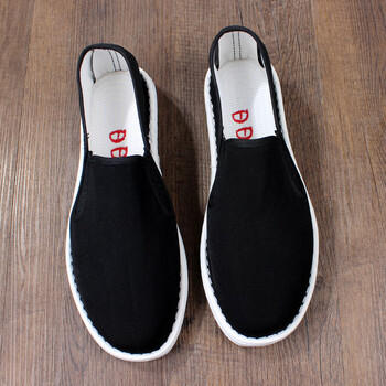 老美华布鞋男鞋老北京布鞋男千层底夏季软底手工西山加厚牛筋底防黑色