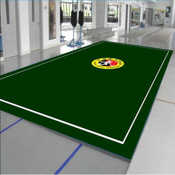 健身房专用地毯 武术舞蹈地毯logo健身房运动瑜伽跆拳道比赛训练专用