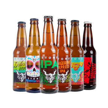 美国stone巨石出口香橙特快惊雷ipa佳酿傲霸啤酒 355ml*6瓶