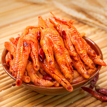 味麻辣无骨鸡爪网红油零食袋装熟食即食冷吃休闲脱骨 麻辣鸡爪三袋