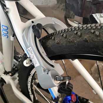 锁自行车公路自行车马蹄锁折叠车锁单车固定锁同款锁共享单车锁蟹钳锁