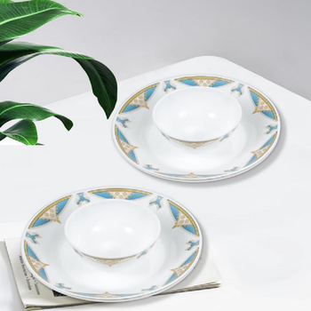 康宁餐具耐热玻璃餐具套装 碗饭碗盘子碗碟套装 巴洛克系列 巴洛克