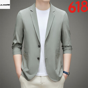 利小郎官方旗舰店京东自营高端防晒西服男速干商务休闲小西装外套q317