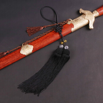 予心(yuxin)剑穗冰丝太极武术比赛专业短剑穗加密太极剑剑穗流苏剑须