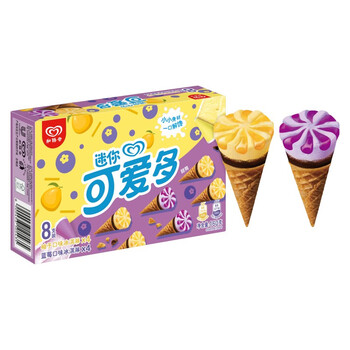 可爱多 Cornetto 可爱多 迷你甜筒冰淇淋 20g*8支