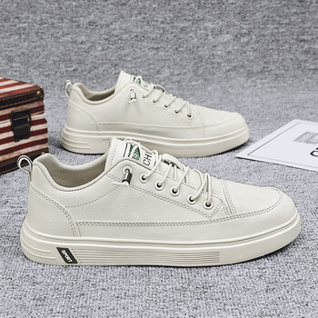 亚麻帆布男鞋休闲一脚蹬平板鞋防滑防臭运动平底布鞋工作潮鞋米色39