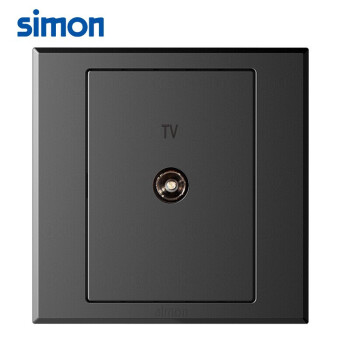 SIMON西蒙TV电视插座面板 86型暗装E3系列一位电视插座 305111荧光灰色